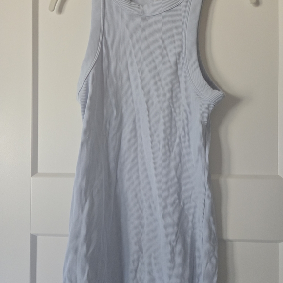 ARITZIA TNA QUARTZ Light Blue Mini Dress - Picture 2 of 4